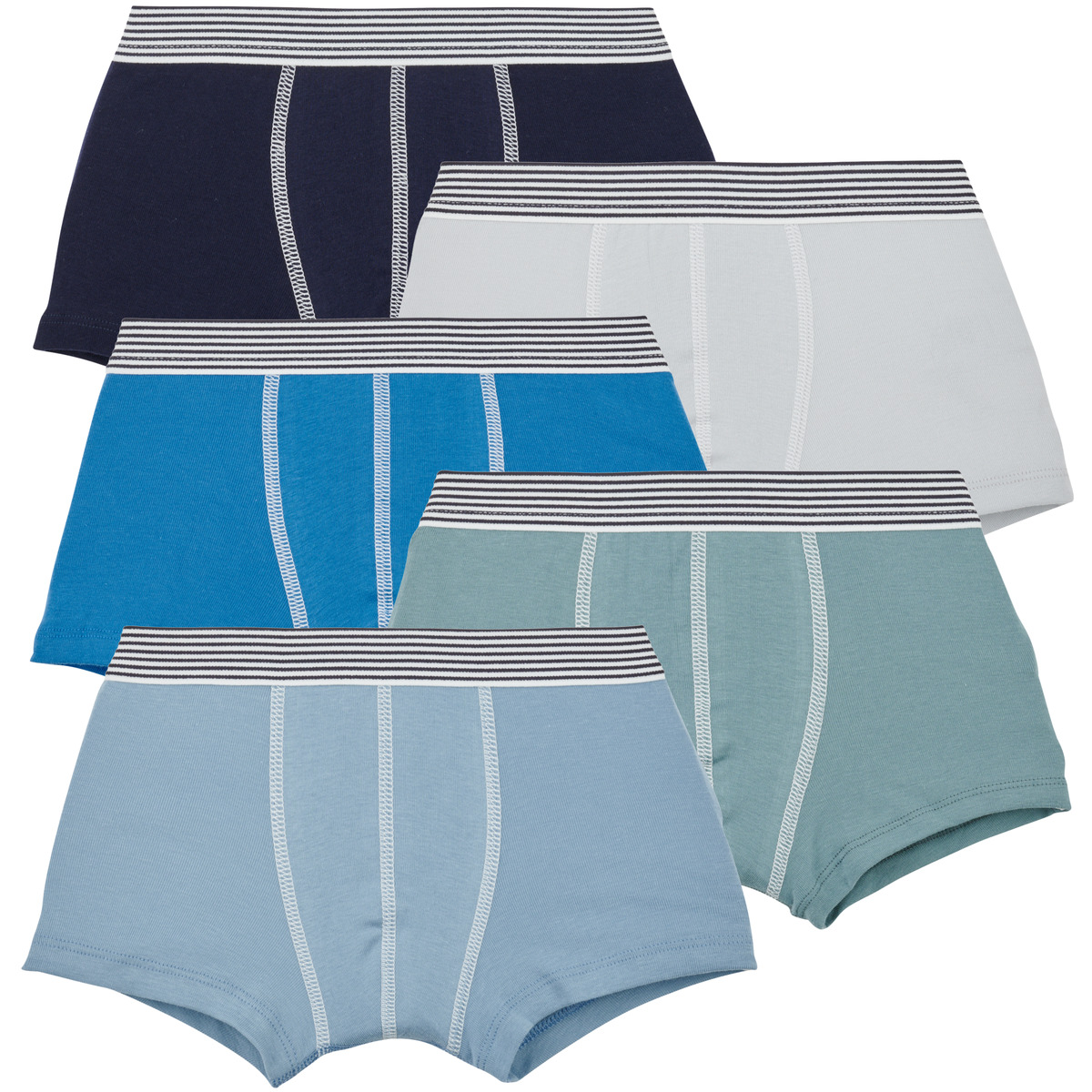 Petit Bateau - LOT BOXER X5 - Multicolour