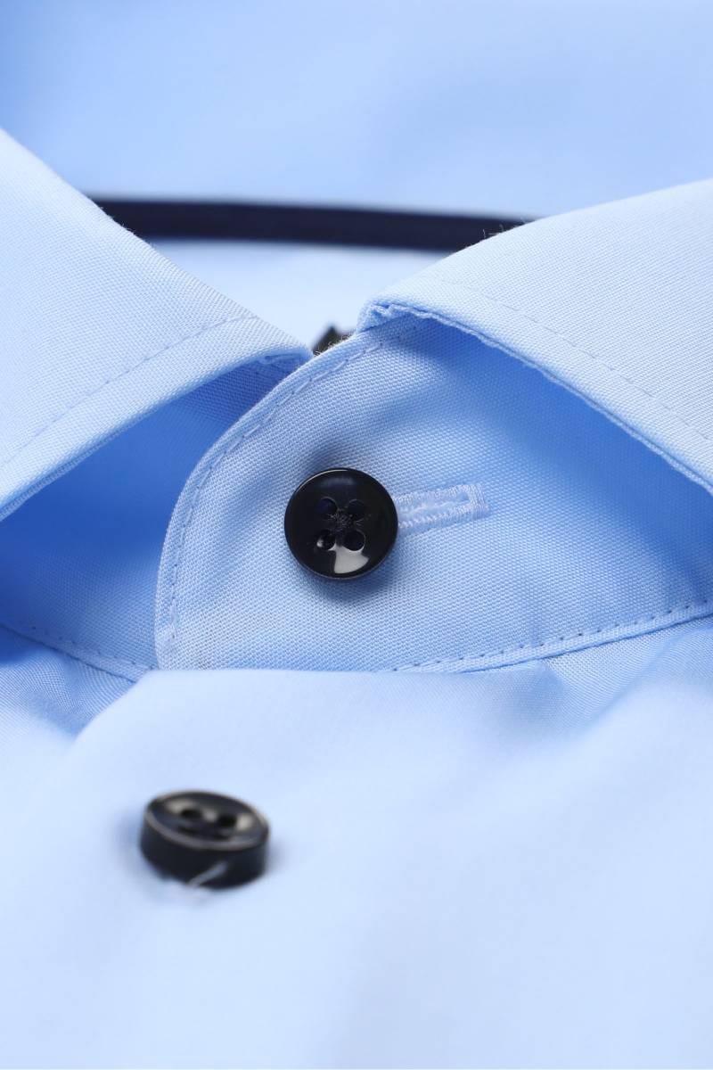 ETERNA Modern Fit Hemd hellblau, Einfarbig (extra langer Arm)