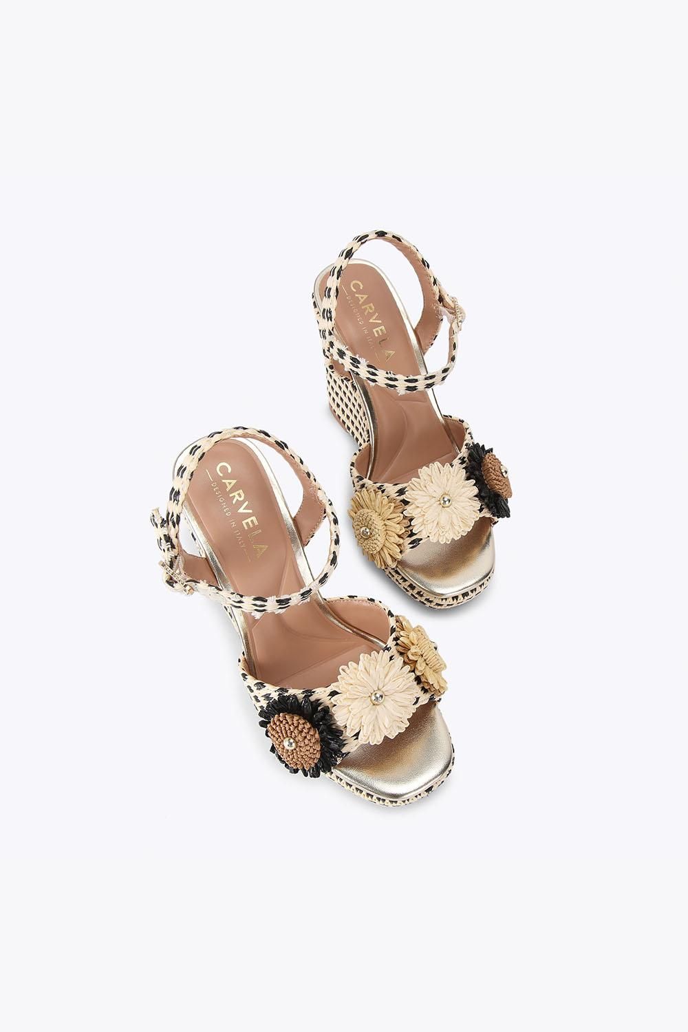 Carvela Sorrento Flower Wedge' Heels