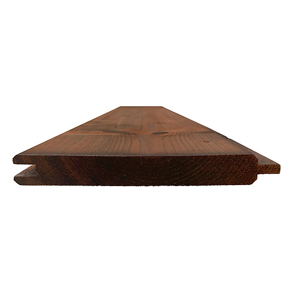 Lame de construction pour bardage coloris bronze 145 x 2390 x Ep. 18 mm autoclave classe 3