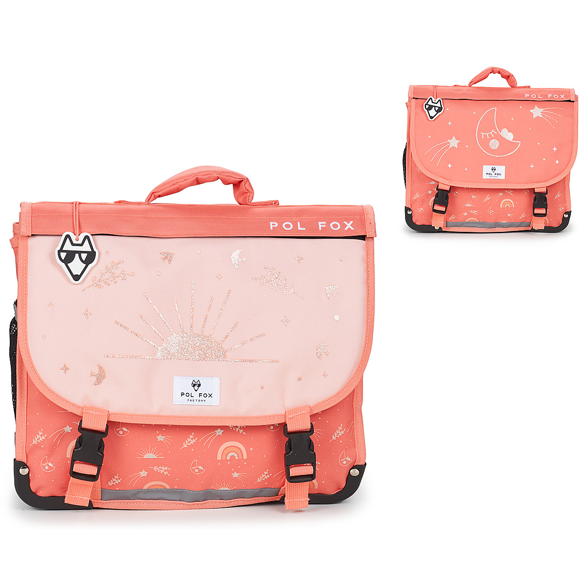 Pol Fox - CARTABLE MOONLIGHT 38 CM - Pink