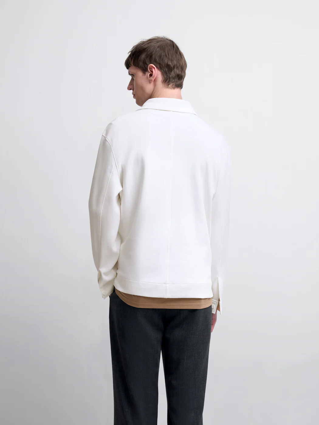 Polo manches longues col boutonné