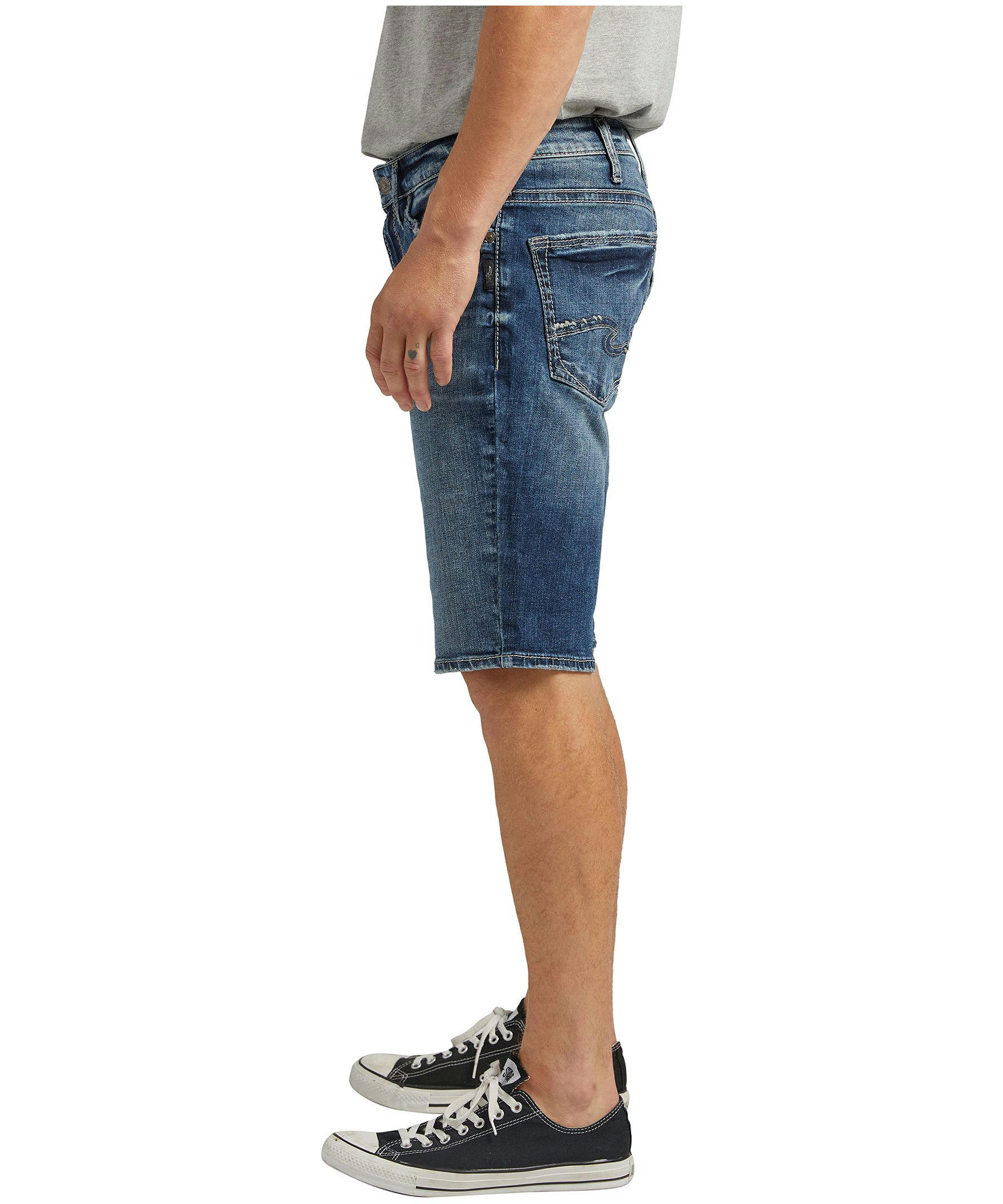 Silver Men's Zac Mid Rise Relaxed Fit Shorts
