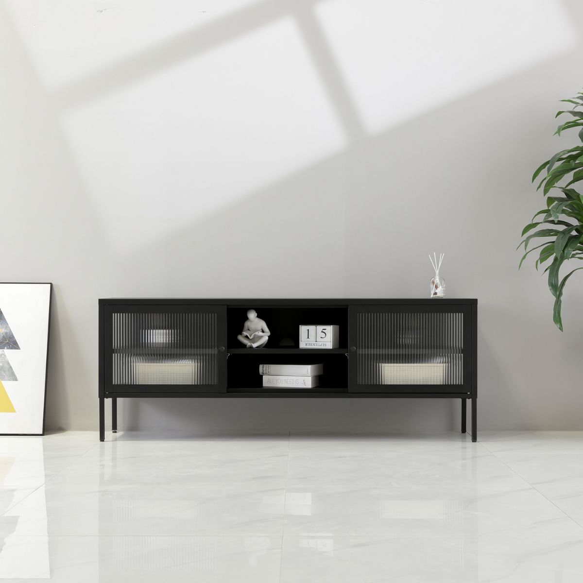 DS4U - Next Level industrieel metalen tv meubel - recht