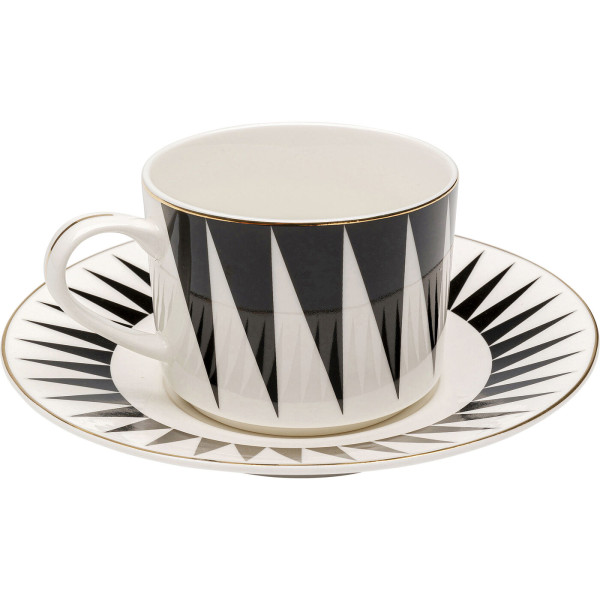 KARE komplet 4 filiżanek do kawy HARLEQUIN