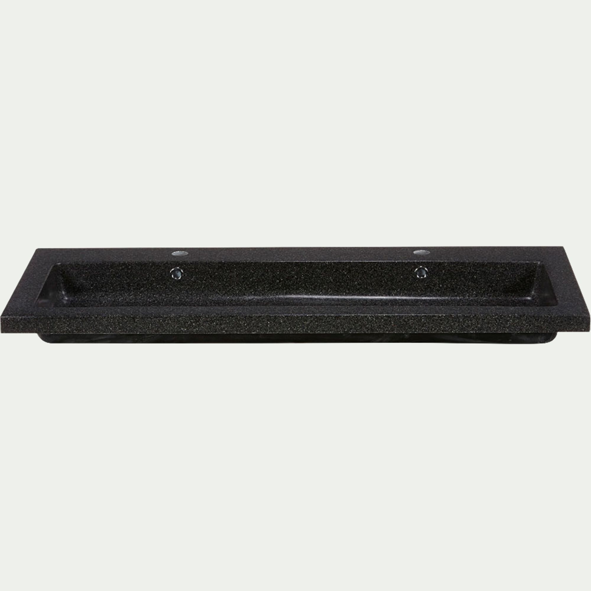 SOURCE - Plan vasque 120cm en terrazzo noir