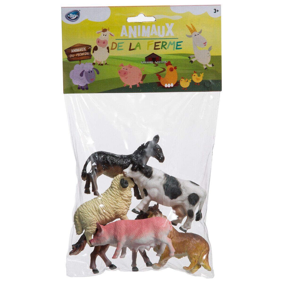 Conjunto de 6 animais da fazenda