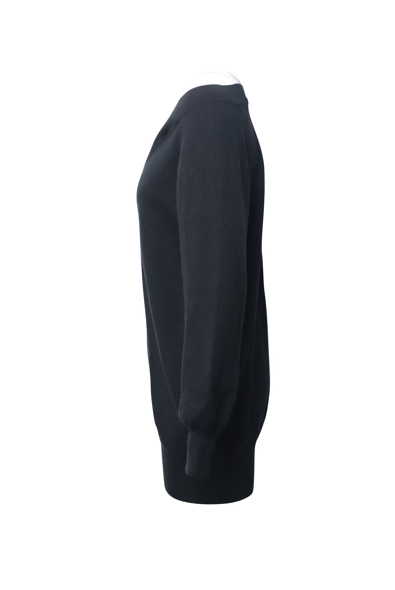 Alexander Wang Preloved Layered Sweater Dress in Black Merino Wool