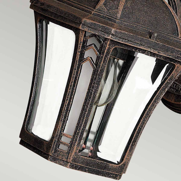 Kinkiet zewnętrznykolor kawowy Wabash 1xE27x60W IP44 Hinkley