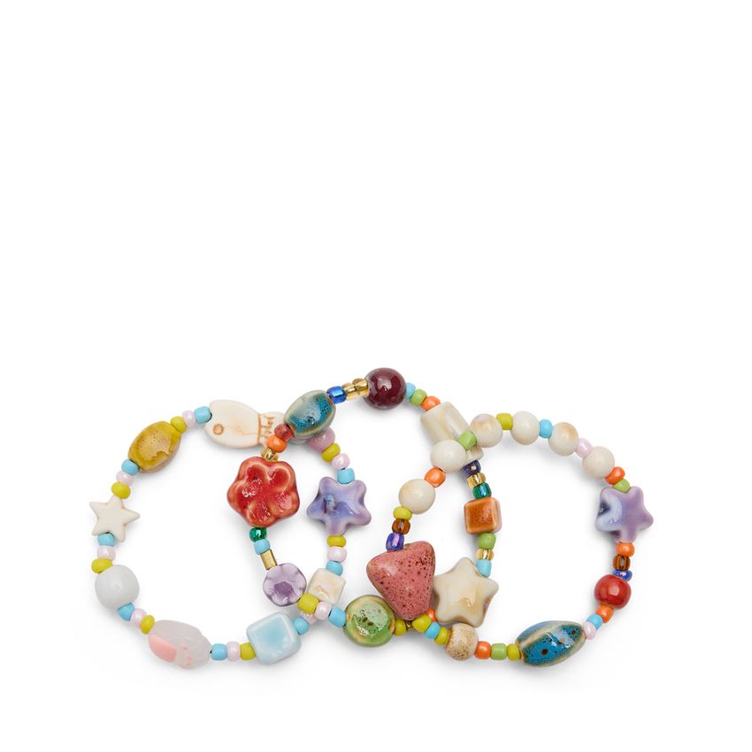 Manfield Multicolor 3-pack kralenarmbanden