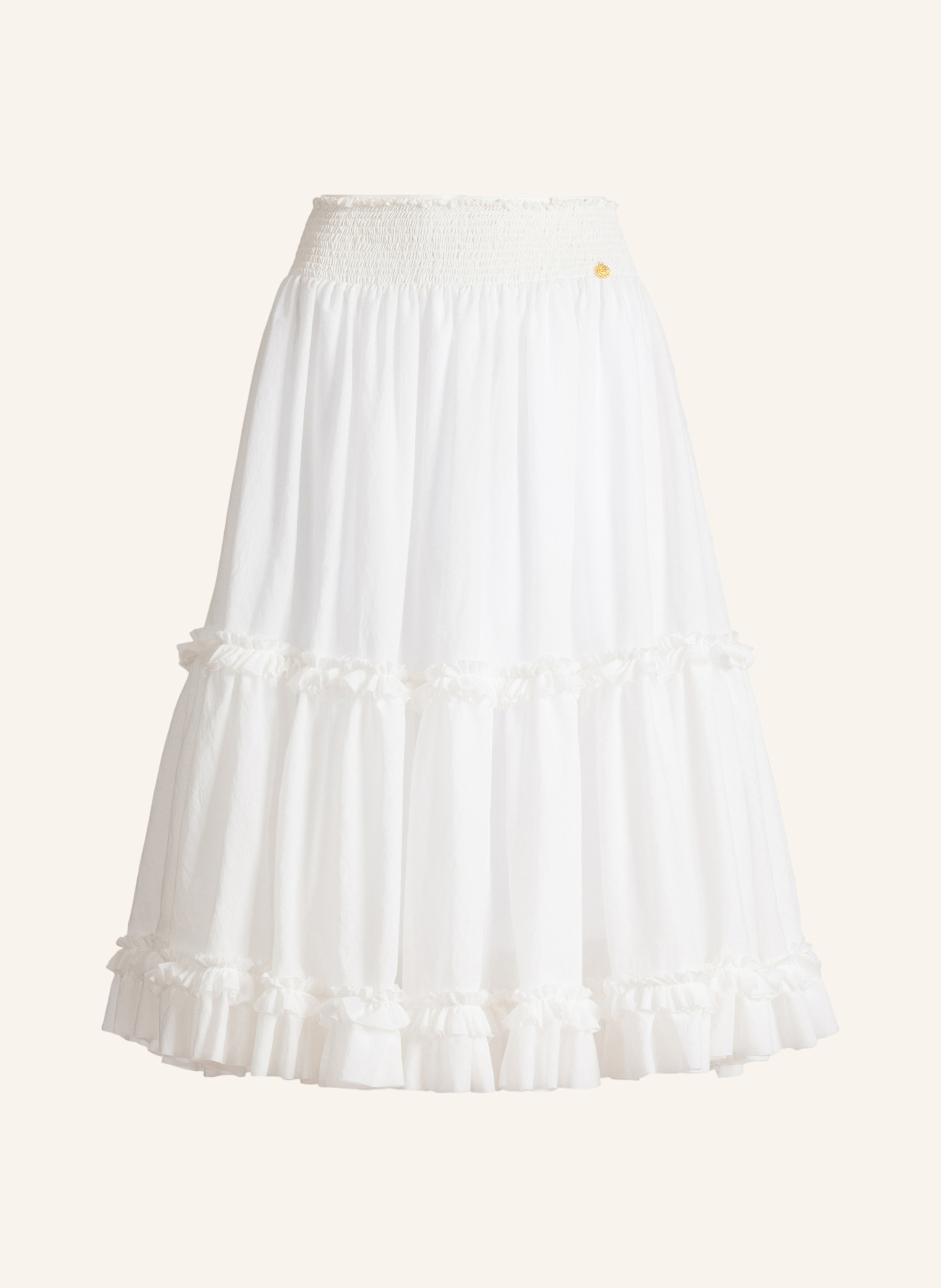 BALMAIN Langer Rock mit Raffungen