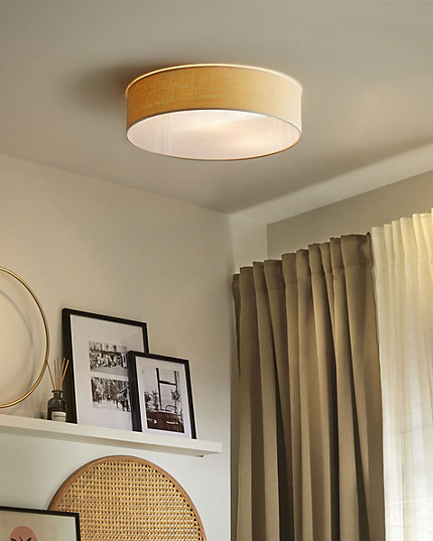 Lampe de plafond en papier naturel MAGNO