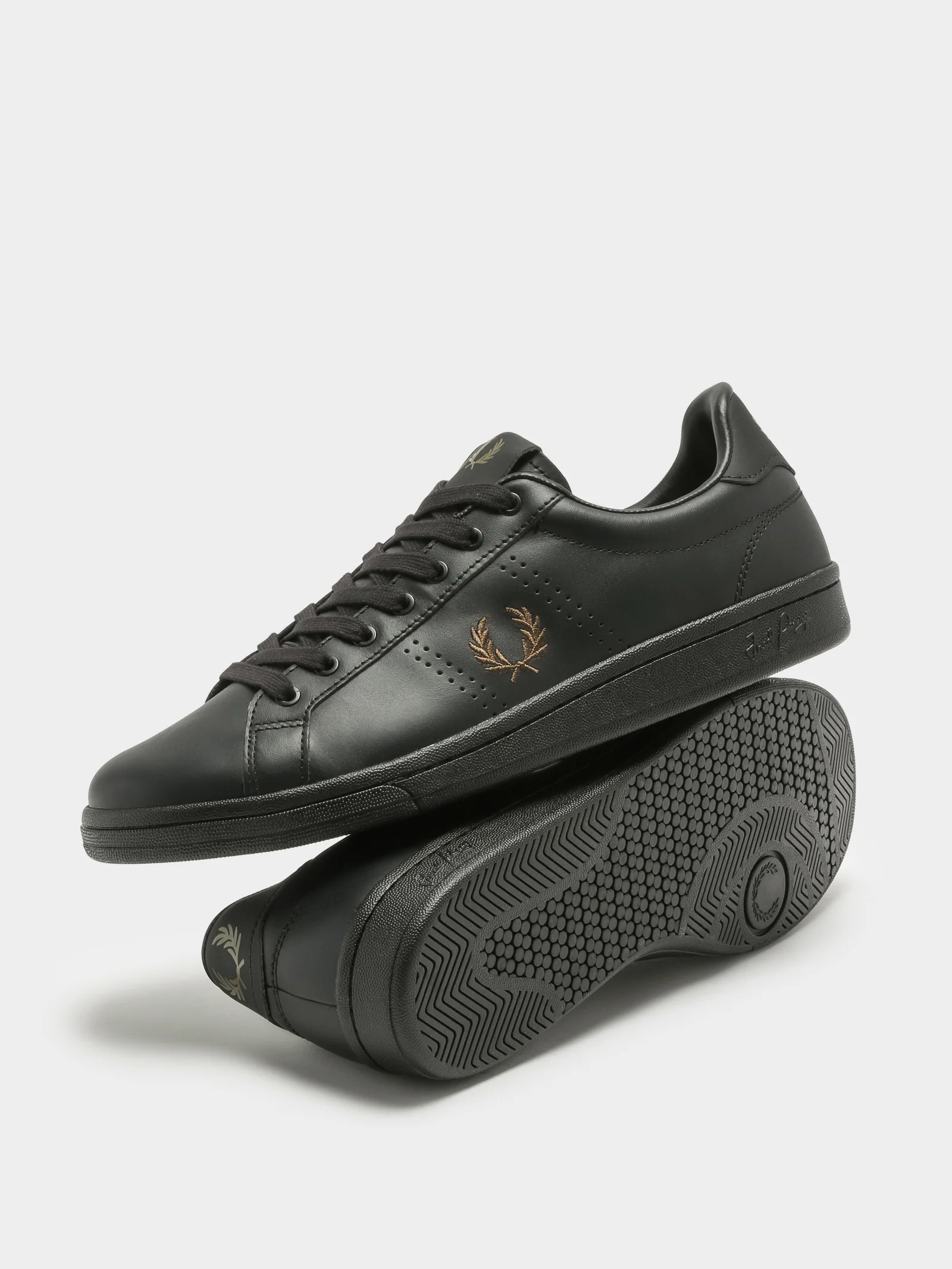 Mens B721 Leather Tab Sneakers