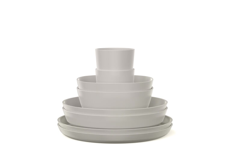 promoset servies silueta 8-delig - nordic white