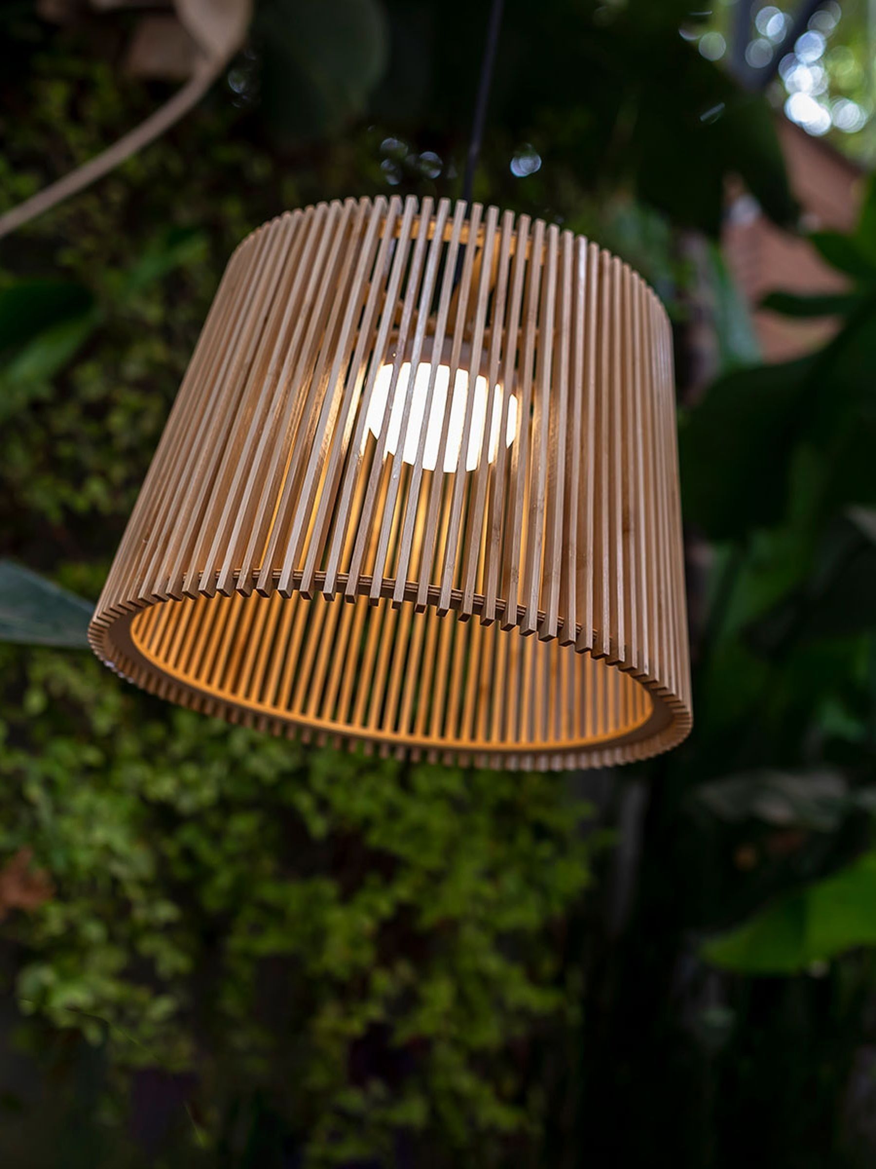 New Garden Brown Okinawa Hanging Cordless Pendant Lamp