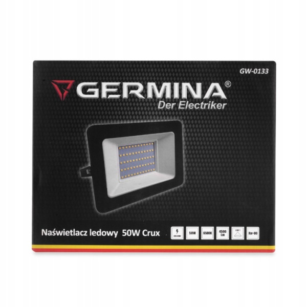 Naświetlacz LED 50W Germina z czujnikiem ruchu IP65 -1szt.