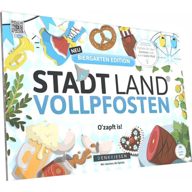 Party-Spiel Stadt Land Vollpfosten Biergarten Edition