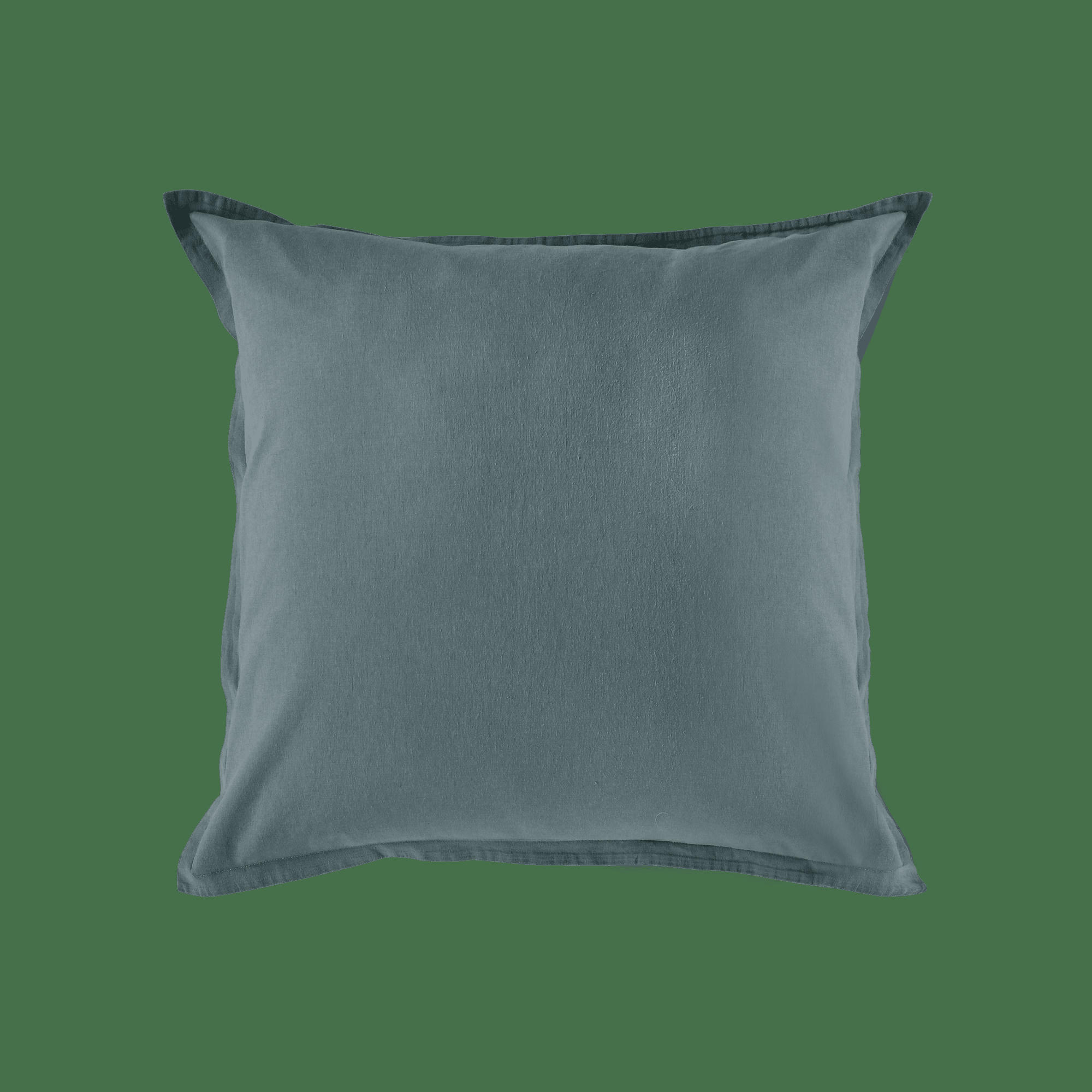 FLANDRES - Taie d'oreiller en coton lin lavé orage 65 x 65 cm