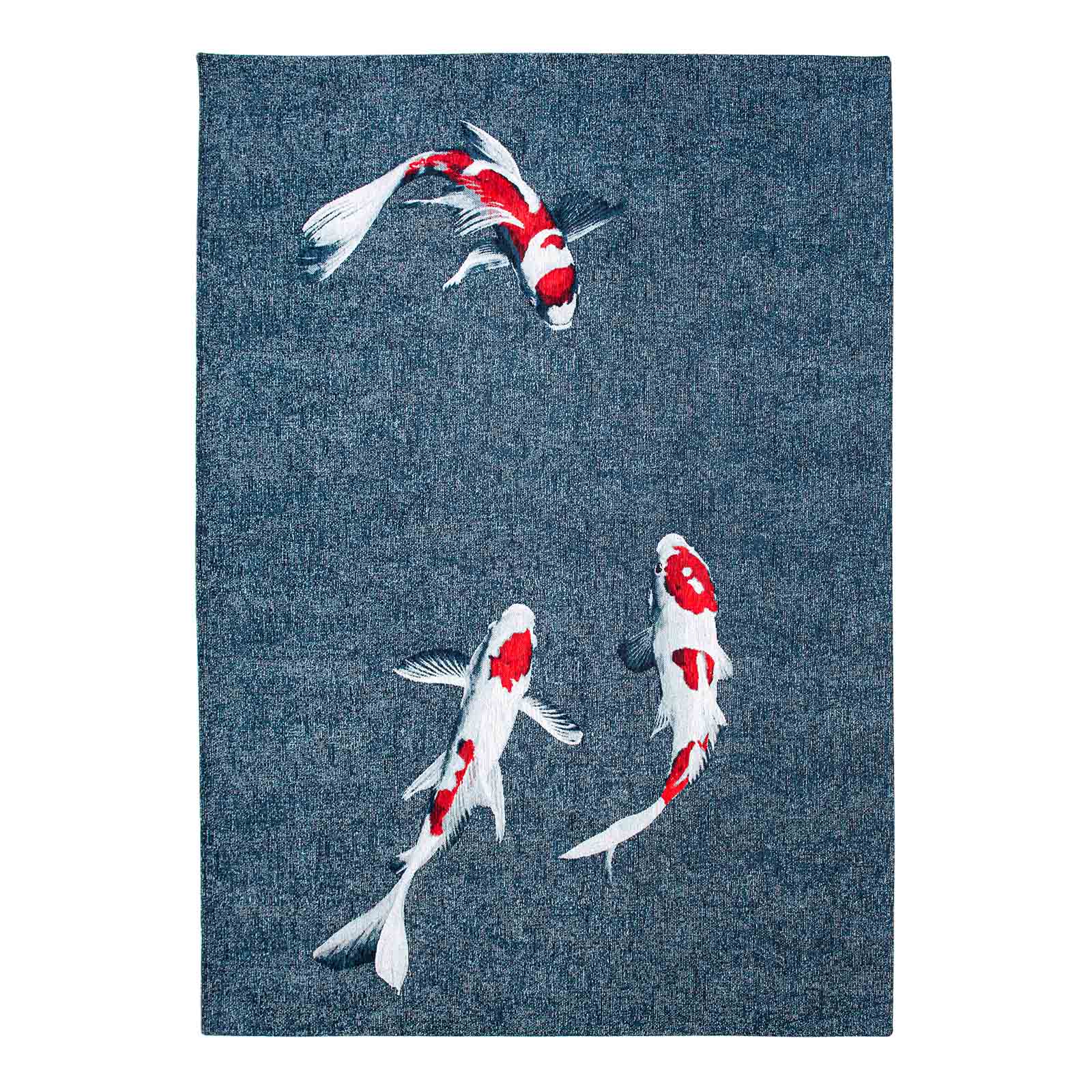Ecorugs vloerkleed Japanese Pond - blauw - 170x240cm