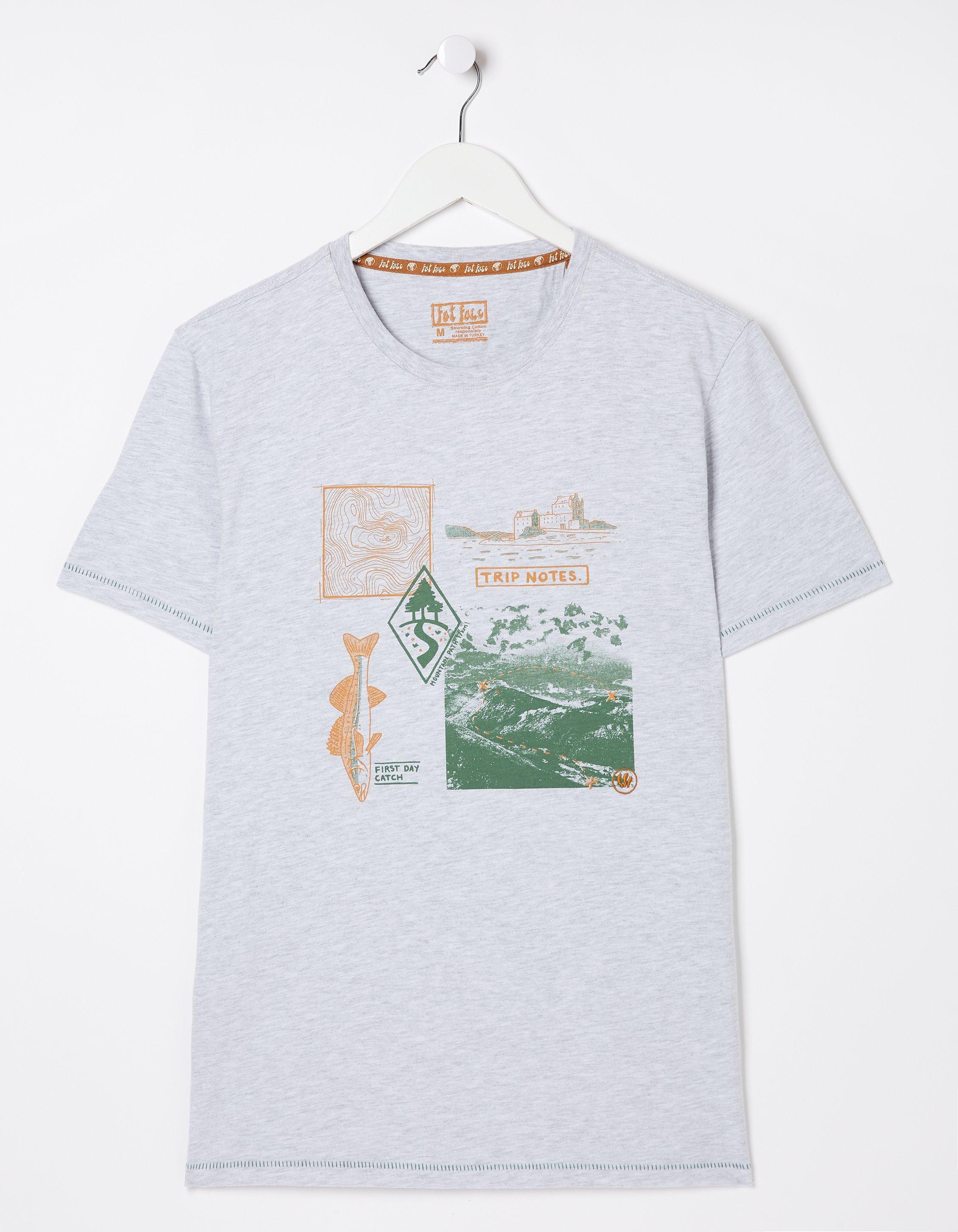 Trip Notes Printed T-Shirt