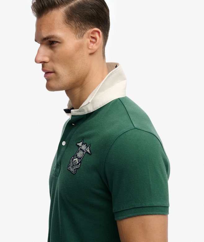 Vintage Pique Rugby Polo Shirt