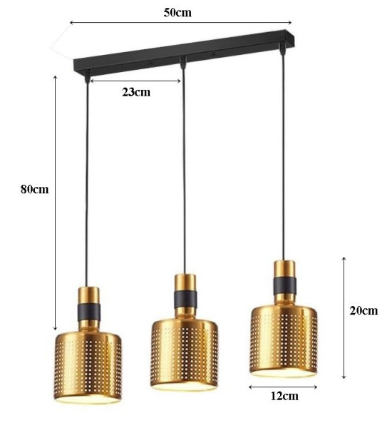 Lampa sufitowa loftowa metalow