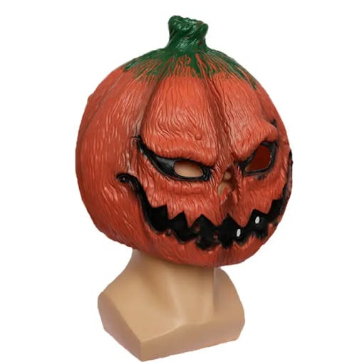 NNETM Spooktacular Pumpkin Face Head Mask for Halloween