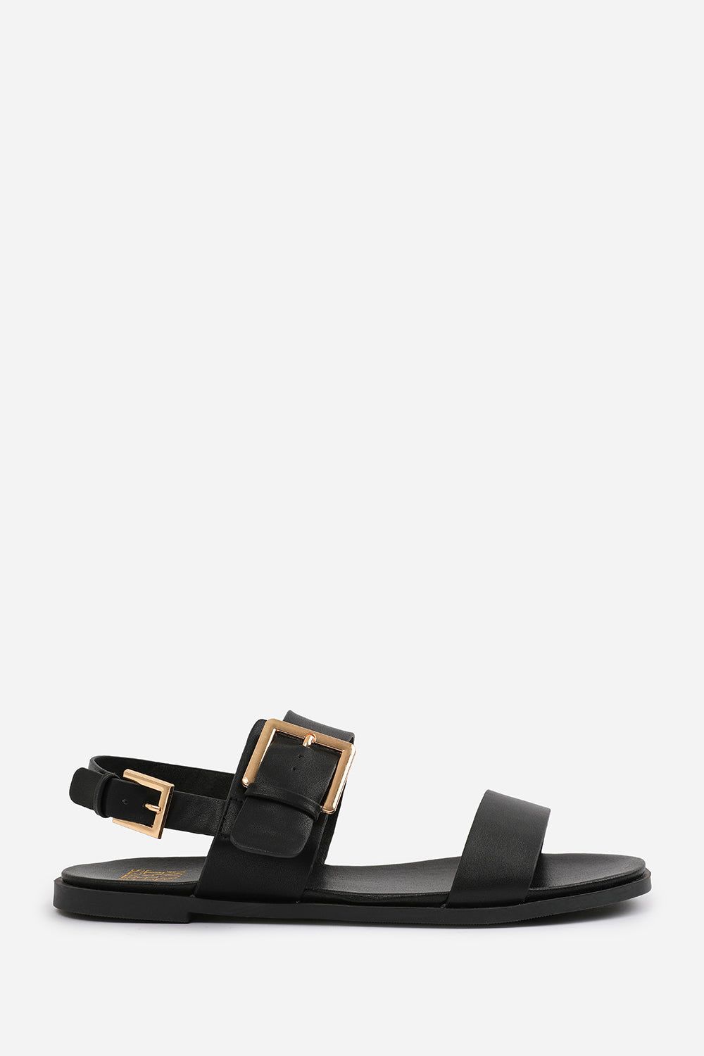 Where's That From Uma' Classic Flat Sandals With Strap And Buckle Detail