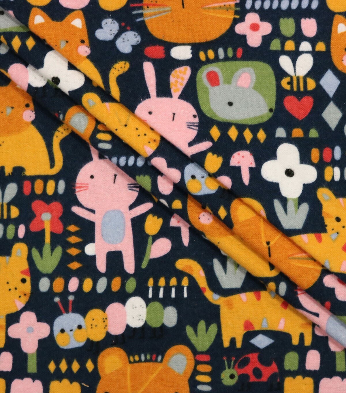 Sweet Graphic Animals Super Snuggle Flannel Fabric