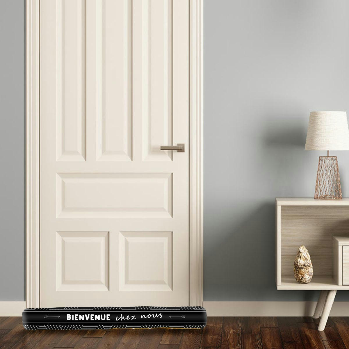 - Coussin de porte noir