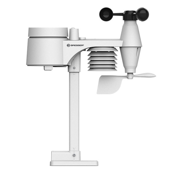 Bresser Capteur de Remplacement 7-en-1 Sans Fil Extérieur pour Station Météo WLAN Comfort Température Humidité Vent Pluie UV