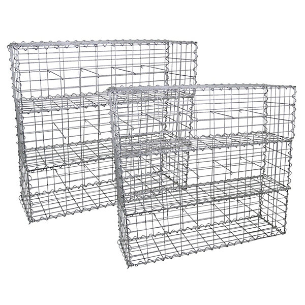 Lot de 6 Paniers de Gabions 100cm x 30cm x 30cm