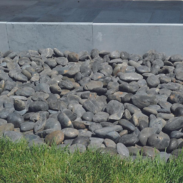 Bordure de jardin pierre bleue 50 x 23 x 3 cm - Gris bleu(Lot de 60)