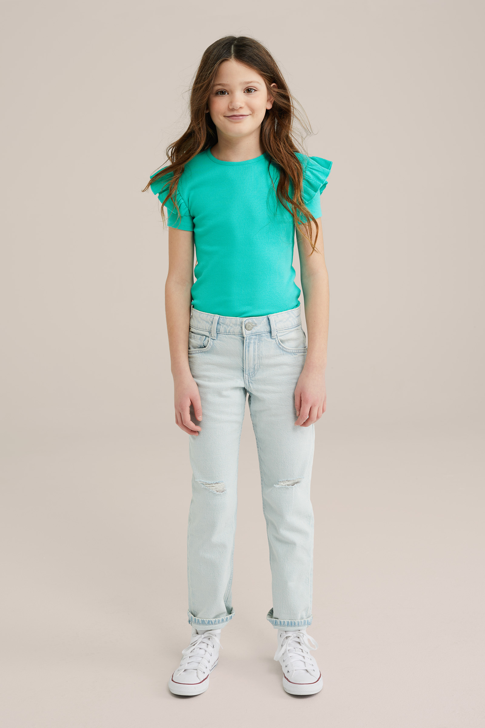 Meisjes T-shirt met ruches