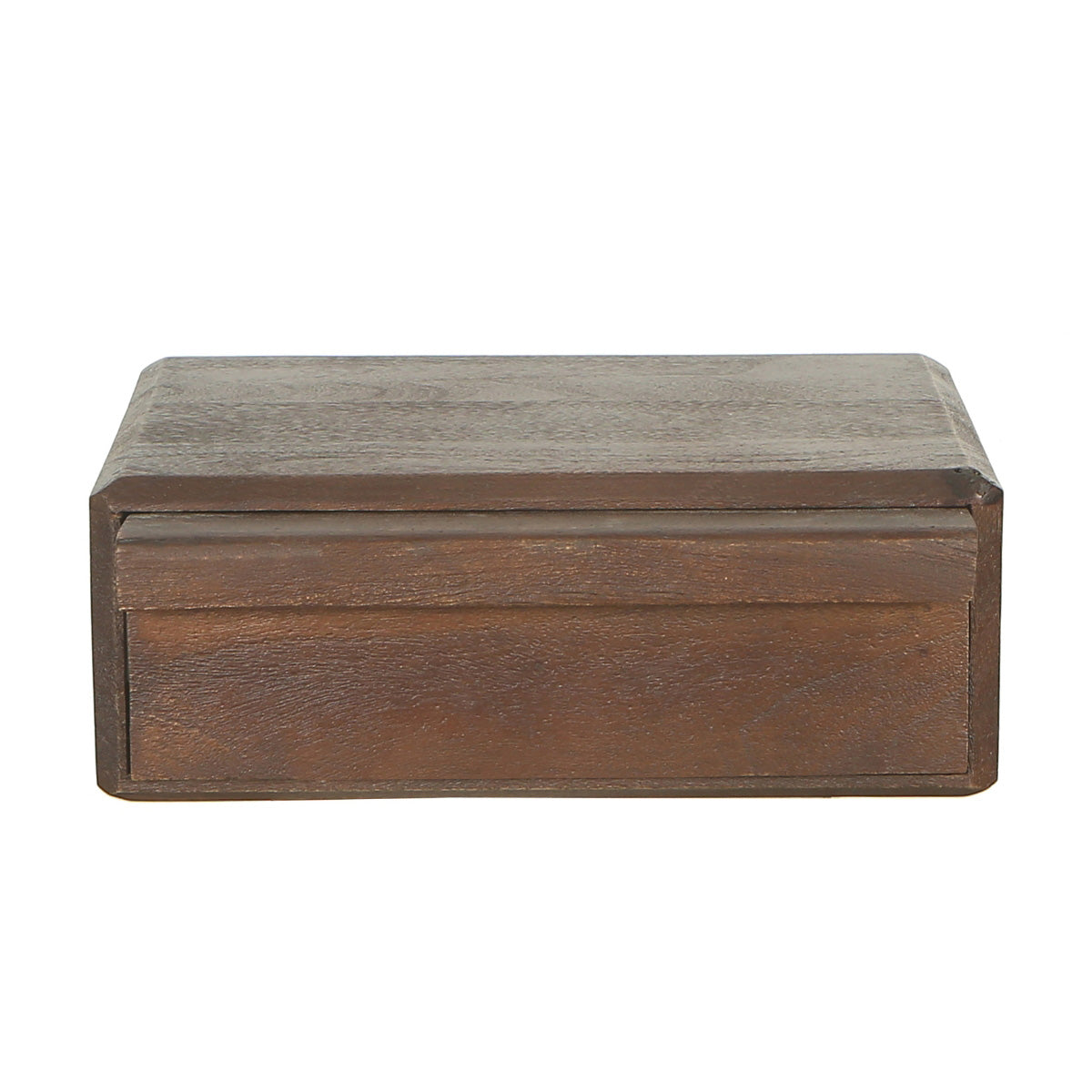 Giga Meubel Nachtkastje Benthe - Zwevend Donkerbruin Hout - 40x30x15cm