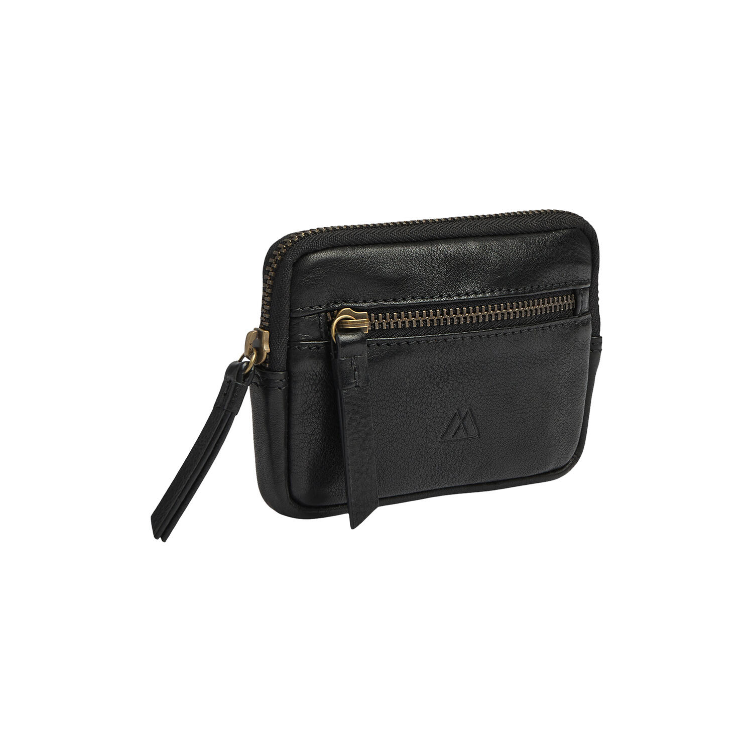 RoryMBG Coin Purse, Soft Vint., black w/br. gold