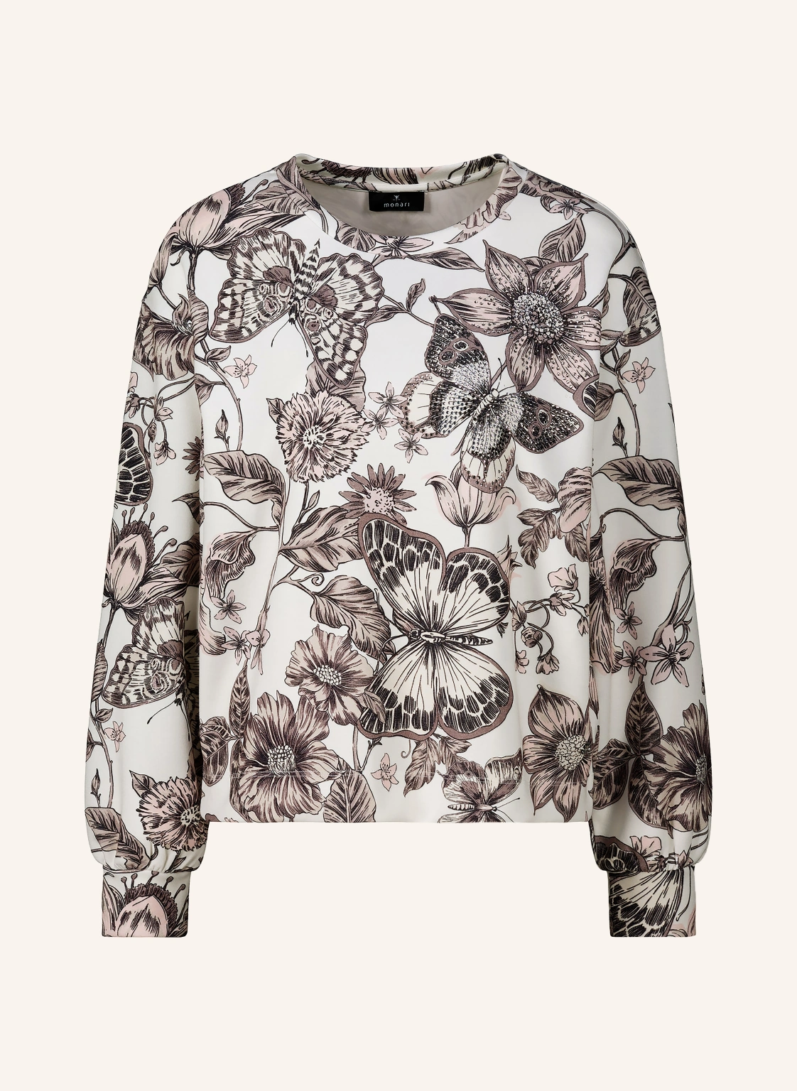 monari Sweatshirt mit Schmucksteinen