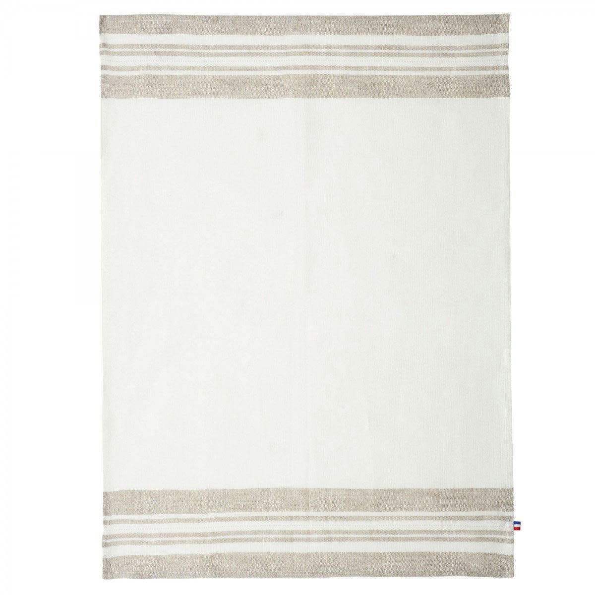 OPALE - Torchon en lin beige 50x75