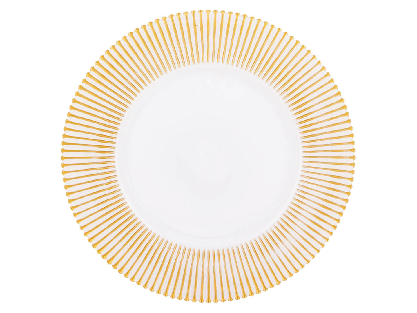 Podkładka pod talerz promienie 33 cm biało-złota