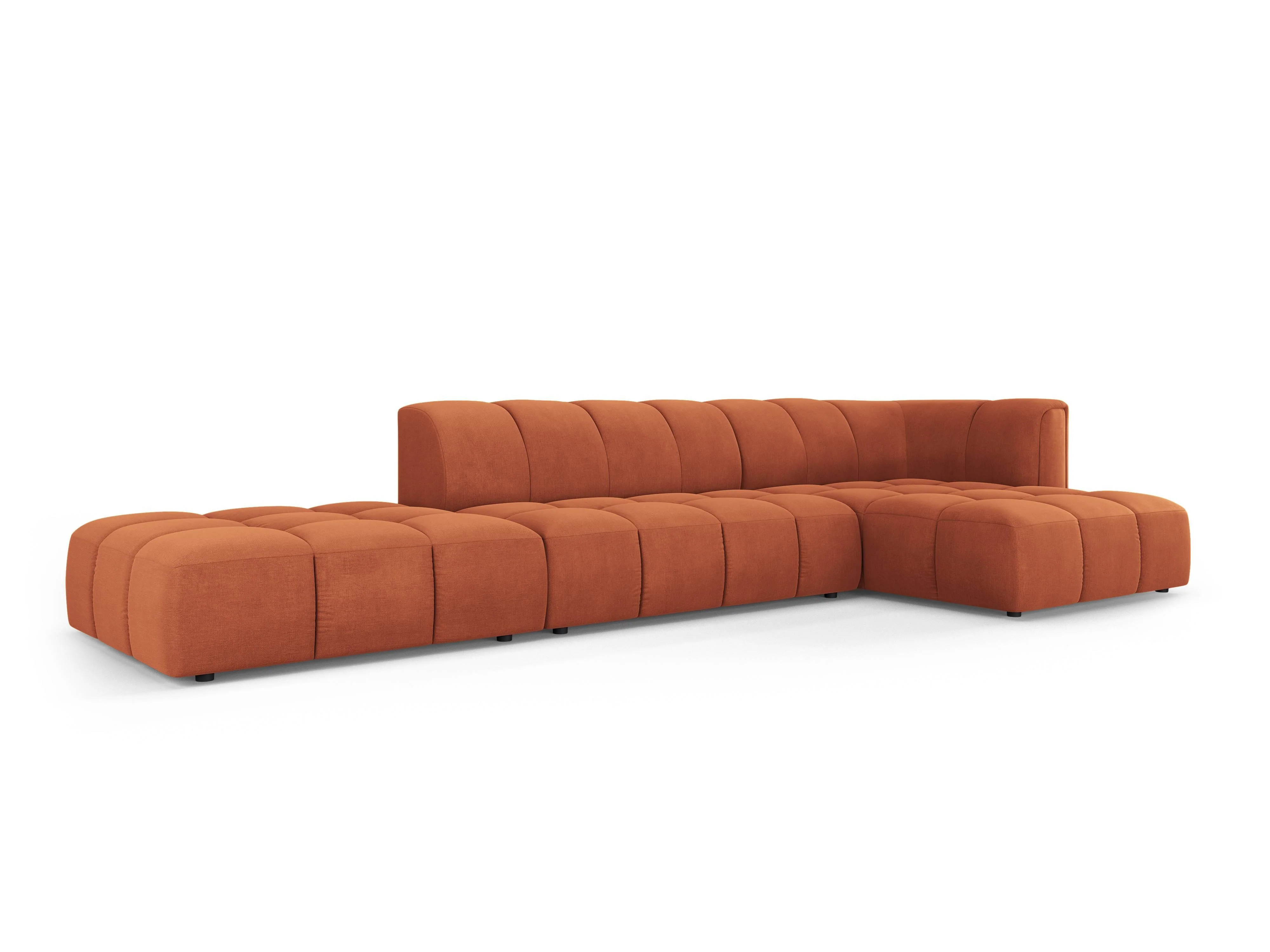 Hoekbank Francesca chenille rechts 5-zits