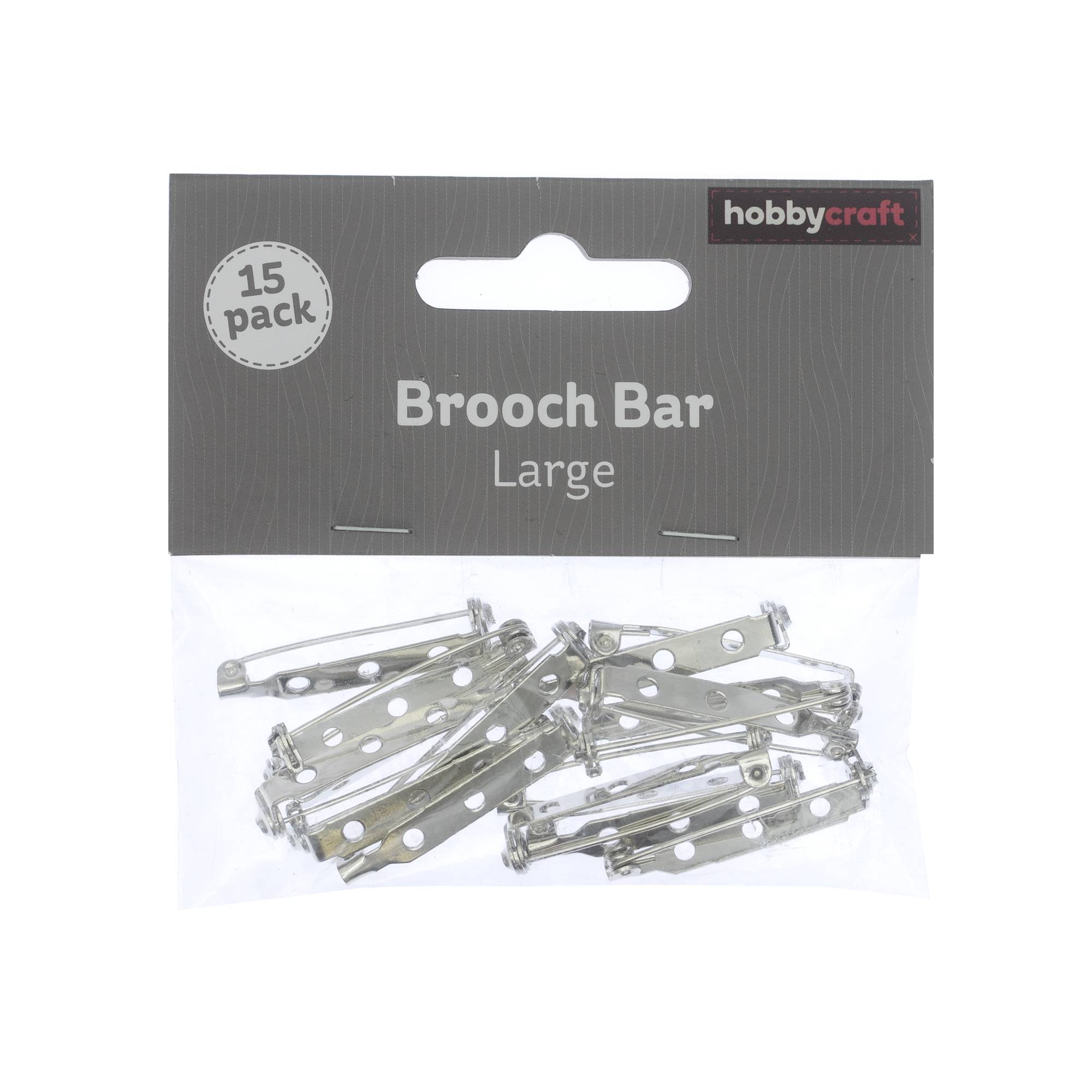 Brooch Bar Findings 30mm 15 Pack