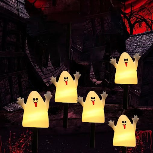 NNETM 5 In 1 Ghostly Glow Solar Ground Light