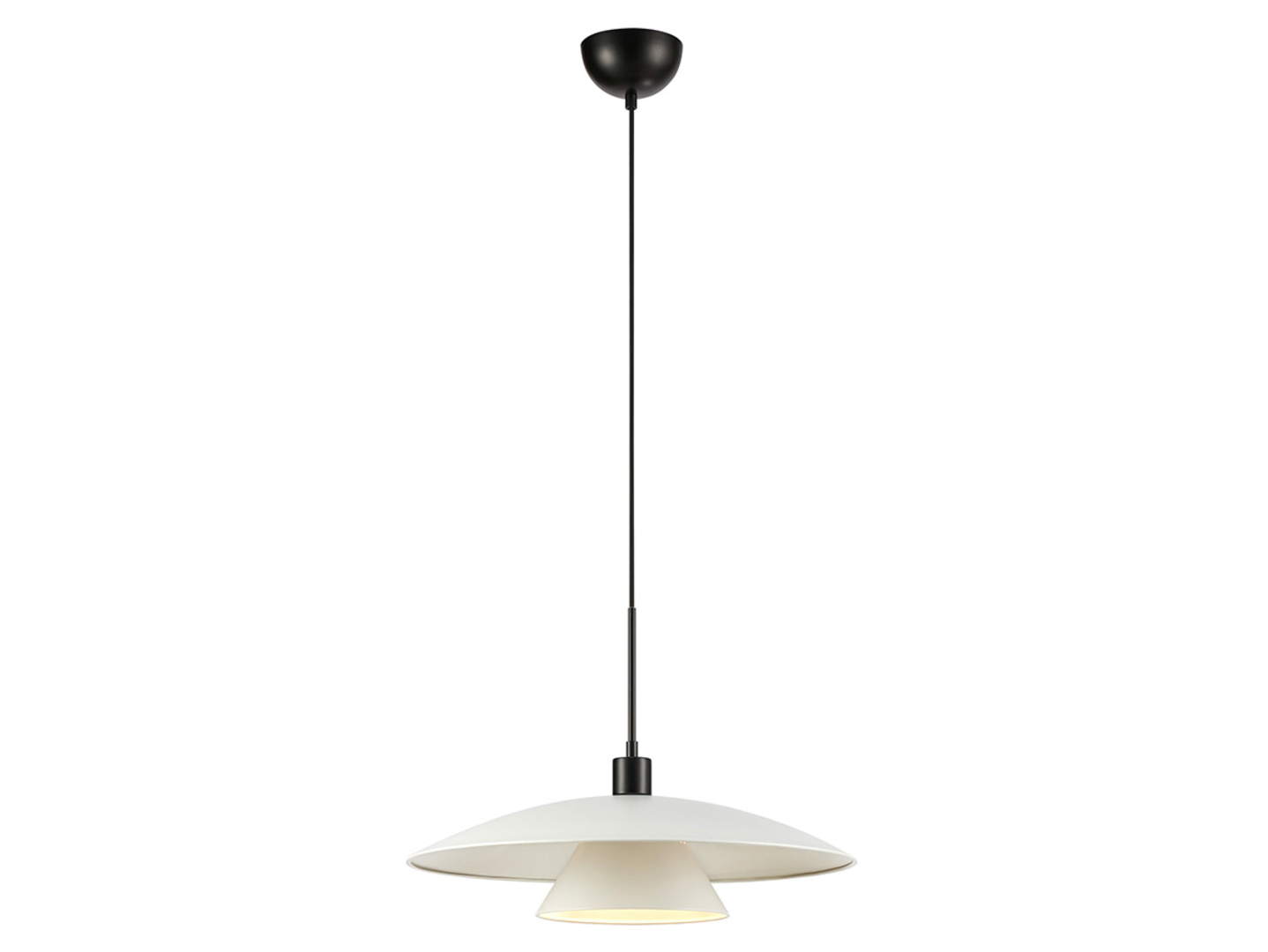 Lampa wisząca Millinge metalowa biała