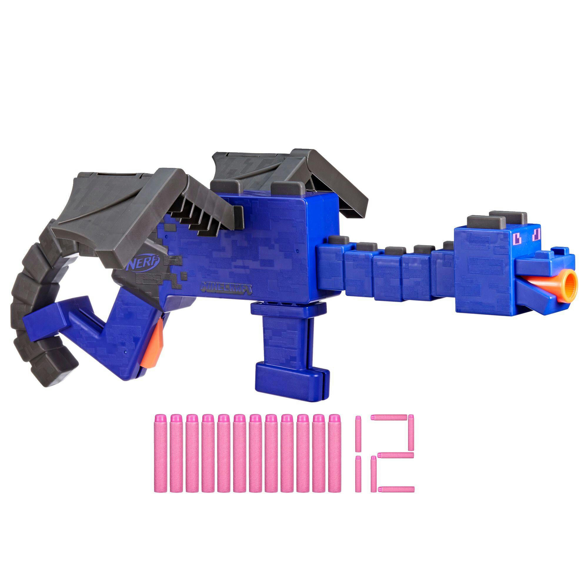 NERF Minecraft Alchemy Ender Dragon Blaster, Ages 8+