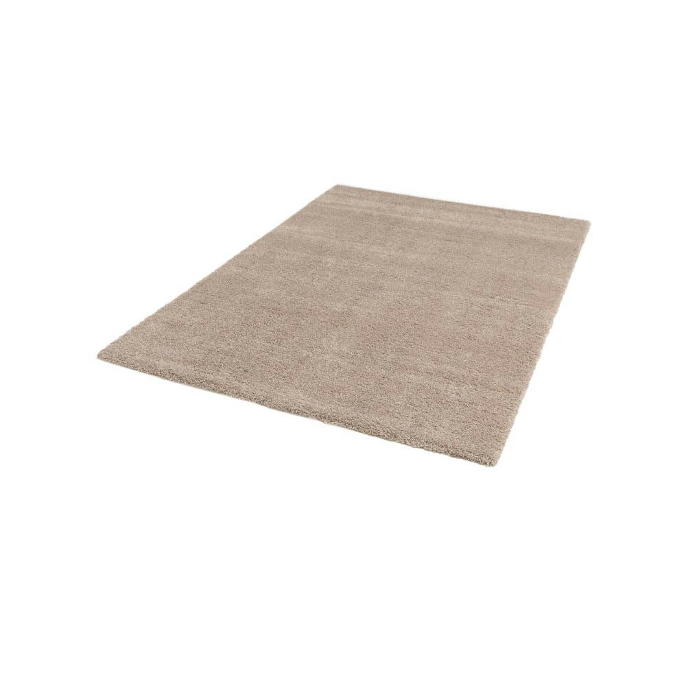SPRINGS II - Tapis à poil long lavable en machine beige 120x170 cm