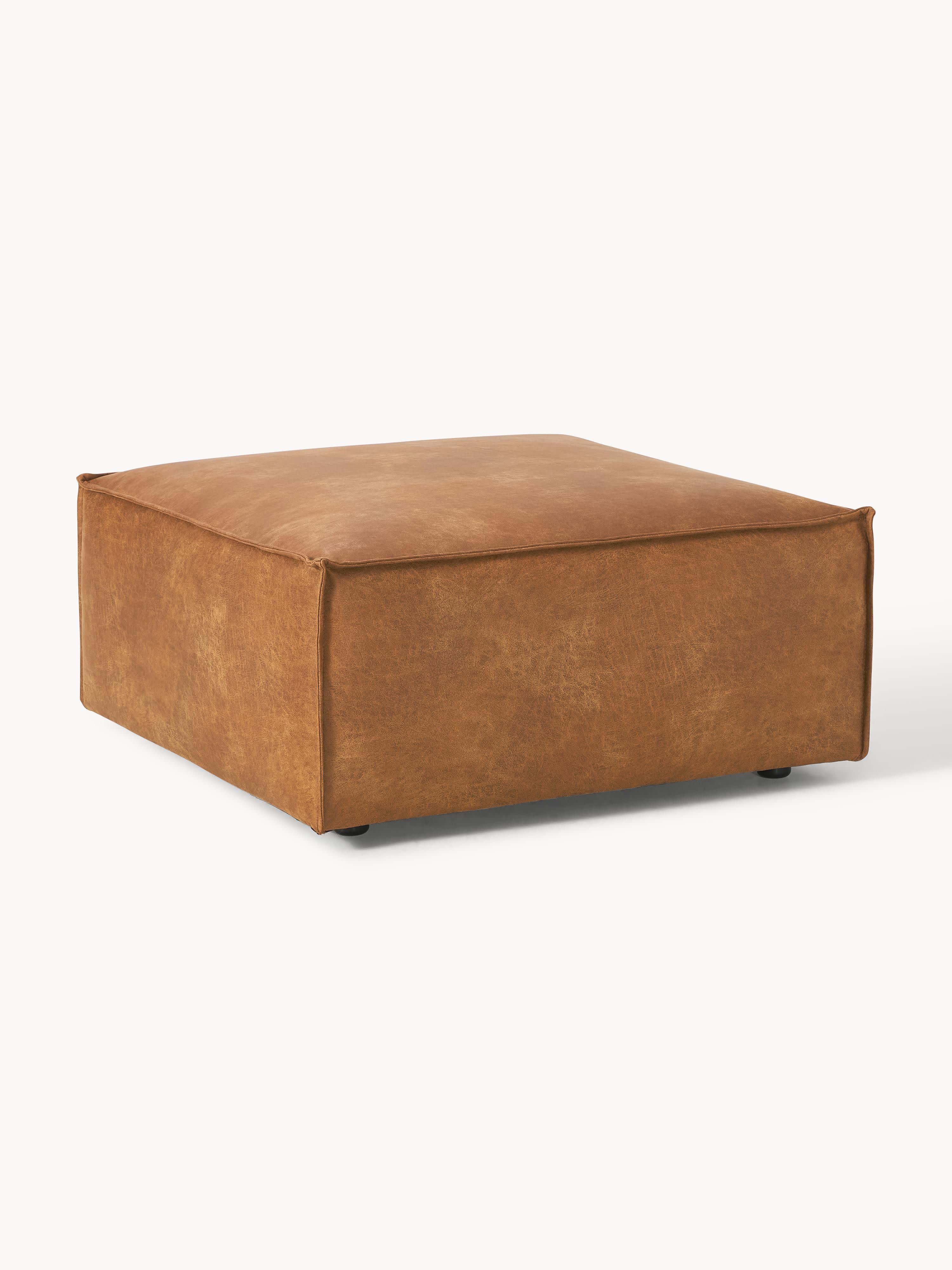 Sofa-Hocker Lennon aus recyceltem Leder