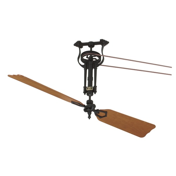 Brewmaster Long Neck Ceiling Fan Assembly - Black