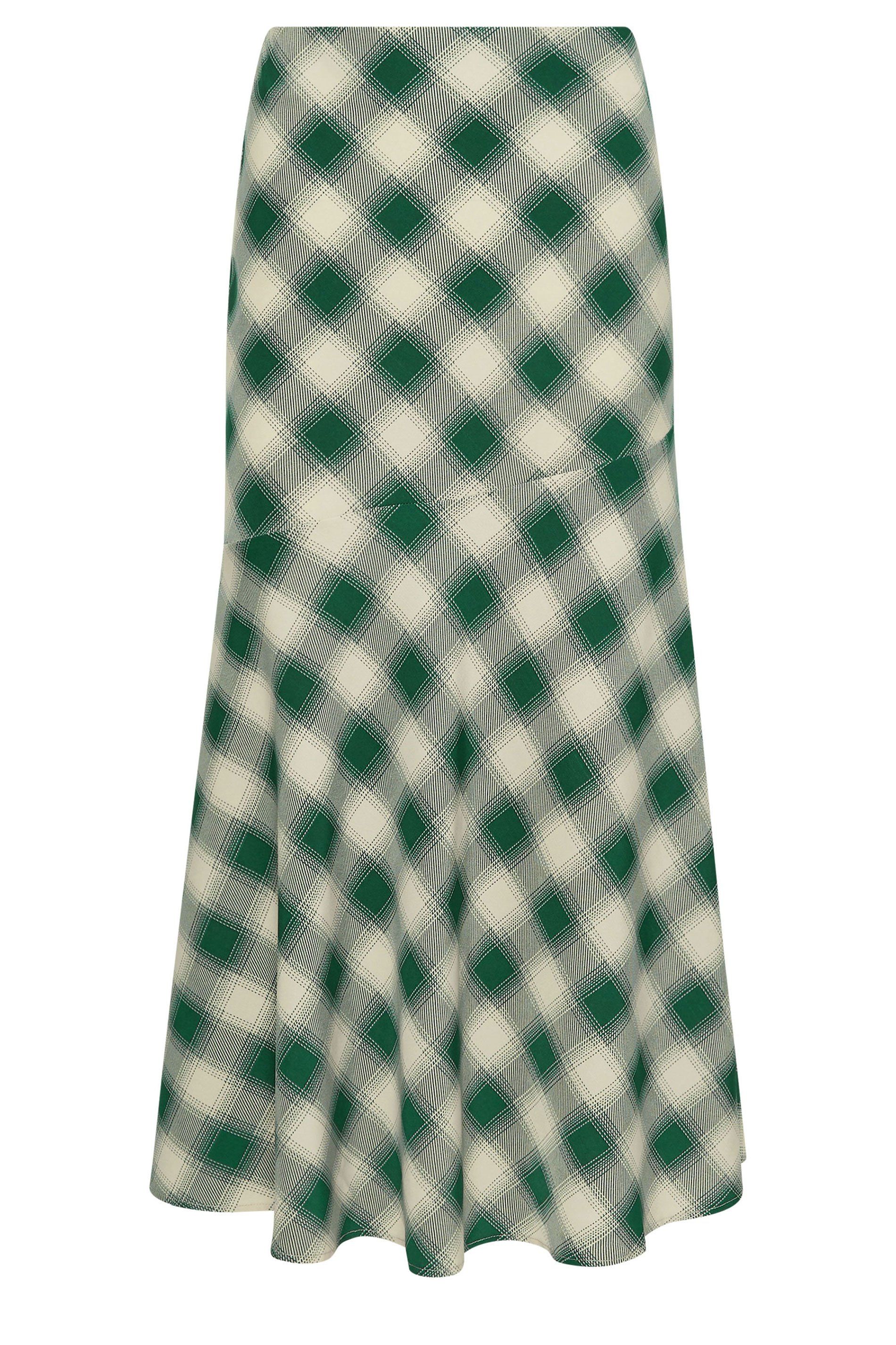 PixieGirl Petite Blurred Check Maxi Skirt