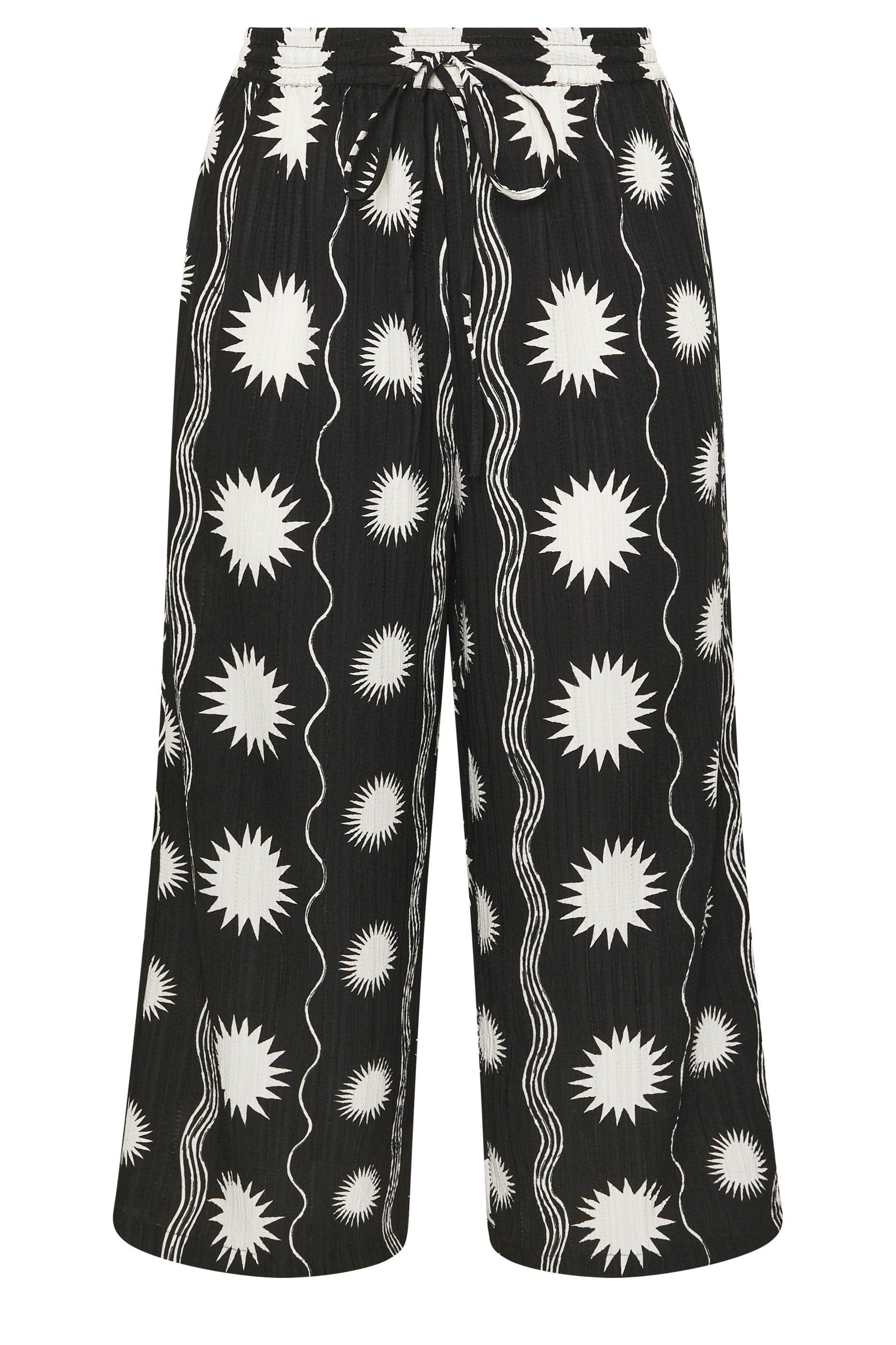 Yours Sun Crinkle Wide Leg Trousers