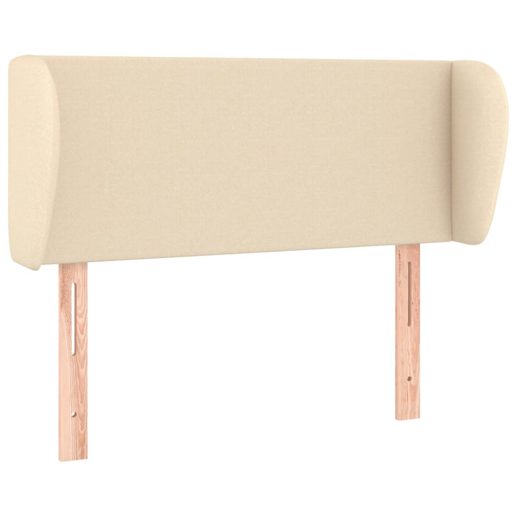 Wezgłowie Kremowy 83 x 23 x 78/88 cm Tkanina vidaXL